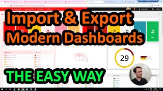 How to Import amp Export Modern Dashboard Easy Way solarwinds [upl. by Delija]