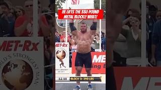 Derek Poundstone Lifts 330 Pounds Overhead  Unbelievable Strength Feat [upl. by Carin]