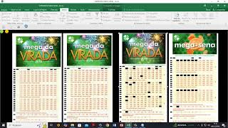 IMPRESSÃO DO BILHETE DA MEGA SENA VIRADA NO EXCEL ATUALIZADA [upl. by Olaf]