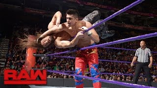 TJ Perkins vs The Brian Kendrick Raw Dec 12 2016 [upl. by Ennaeirrac]