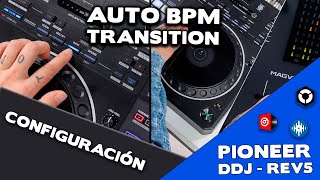 PIONEER DDJREV5 AUTO BPM TRANSITION INCREIBLE [upl. by Paquito]