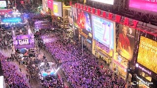 New Year’s Eve  Times Square Crossroads – EarthCam [upl. by Ardnekahs326]