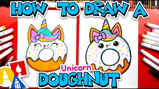 How To Draw A Cute Unicorn Doughnut [upl. by Cristal759]