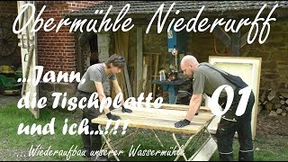 Tischplatte selber machen bzw Jann die Tischplatte und ich01 [upl. by Damales]