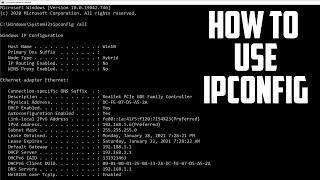 Using IPconfig in Windows [upl. by Cusack]