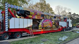 Kermis Haarlem 2024 Transport en opbouw Zaanenlaan Deel 2 [upl. by Rigdon528]