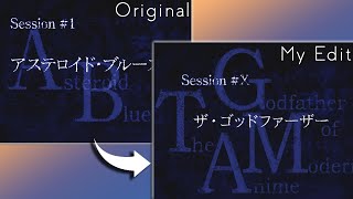 How I made a Cowboy Bebop title card that looks exactly like the original  Photoshop Tutorial [upl. by Eeryk]