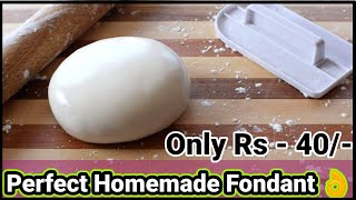 How To Make Homemade Fondantघर की चीजो से Fondant कैसे बनाये Hindi [upl. by Kirschner]