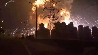 TianjinChina Explosion 8122015 [upl. by Eissert]