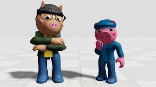 Animation Style Experiment A Roblox Piggy Animation [upl. by Ayhtnic]