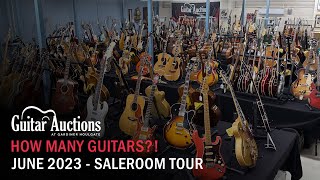 Saleroom Tour  June 2023  Biggest Ever Guitar Auction [upl. by Atnoled]