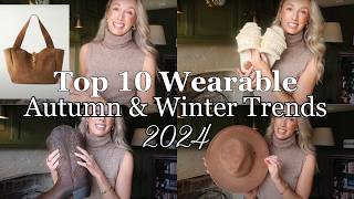 10 WEARABLE TRENDS FOR AUTUMN WINTER 2024  OUTFIT IDEAS 🤎 [upl. by Oninrutas]