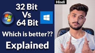 32bit vs 64bit Which is Better Explained  Hindi [upl. by Aek639]