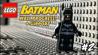 LEGO BATCAVE MOC  Wall Progress  support pillars Update 2 [upl. by Anirrak]