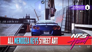 Need For Speed Heat All STREET ART Locations Mendoza Keys [upl. by Eirlav]