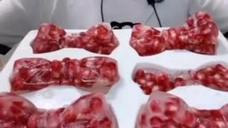 ASMR refrozen pomegranate eating asmr [upl. by Noramac]