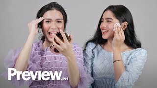 Andrea Brillantes and Francine Diaz Remove Their Makeup  Barefaced Beauty  PREVIEW [upl. by Nishi]