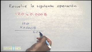 Multiplicación de número decimal│notación científica [upl. by Asenej]