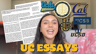 Reading the UC Essays that got this applicant into ALL OF THE UCs  WHY they worked  Tips [upl. by Punak]