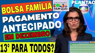 CALENDÁRIO DE PAGAMENTO MÊS DE DEZEMBRO ANTECIPADO ABONO NATALINO E DÉCIMO TERCEIRO NO AUXÍLIO BRASI [upl. by Akeret]