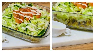 طريقة تحضير اكلة تركية رائعة خفيفة وسهلة التحضير kapsalon fait maison recette rapide [upl. by Wisnicki]