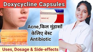 Doxycycline Capsules ip 100mg In Hindi  Doxycycline  Kil muhase ki dawa  Minicycline Capsule [upl. by Einittirb]