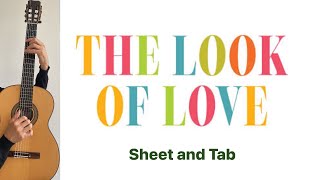 The look of love B Bacharach Arrangement for Guitar Tutorial Sheet and Tab [upl. by Nerua]