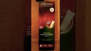 Hab mir wieder meine Haare gefärbt mit Bio Pflanzenhaarfarbe von Logona Naturkosmetik Maronenbraun [upl. by Il]