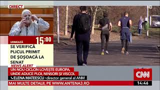 Un nou ciclon loveşte Europa Elena Mateescu ANM prognoza meteo actualizată [upl. by Hgieliak]