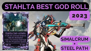 This Warframe Stahlta GOD ROLL Riven Build 2023 is INSANE [upl. by Allemaj942]