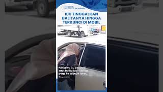 Viral Video Polisi di Banyuwangi Selamatkan Balita Terjebak di Mobil Ibu amp Nenek Lupa saat Belanja [upl. by Rachelle]