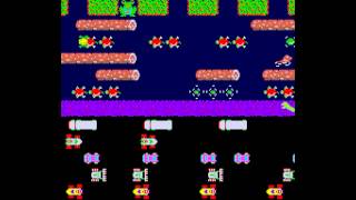 Arcade Game Frogger 1981 Konami [upl. by Figge646]