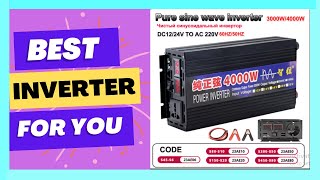 Pure Sine Wave Inverter Power 4000W 3000W 2000W DC 12V 24V To [upl. by Ainwat]