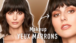 Astuces de Pro pour maquiller les Yeux marrons [upl. by Anilorac]