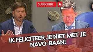 Gideon van Meijeren vs Rutte Ik feliciteer je NIET met je NAVOBAAN [upl. by Jacinda]