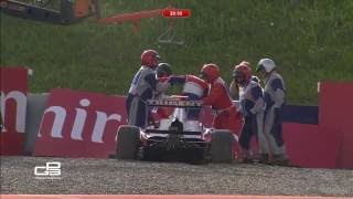 GP3 Series 2016 Practice Red Bull Ring Giuliano Alesi Hard Crash [upl. by Heron]