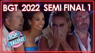 ALL 2022 BRITAINS GOT TALENT SEMI FINAL EPISODE 1  Top Talent [upl. by Kiersten460]