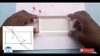 Refraction Through Rectangular Prism  Physics Practical [upl. by Acinaj]