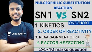 sn1 and sn2 reaction  sn1 and sn2 reaction mechanism  sn1 and sn2 reactions b pharmacy sgsir [upl. by Klump952]