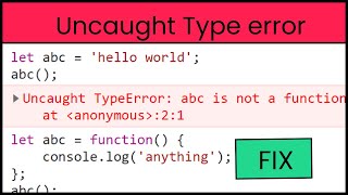 How to Uncaught TypeError x is not a function [upl. by Cnut118]