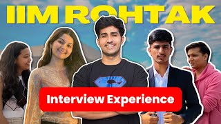 IIM Rohtak IPM Interview Experiences  Hear from your seniors ✨ [upl. by De Witt]