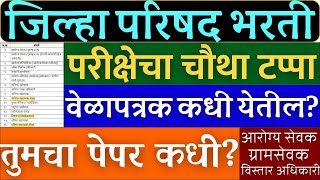 जिल्हा परिषद भरती gramsevak exam date 2023 zp Arogya sevak exam date zp hall ticket download 2023 [upl. by Heathcote]