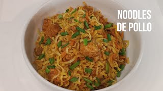 RECETA DE NOODLES DE POLLO [upl. by Llertnahs869]