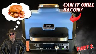 Ninja Woodfire Pro XL Electric BBQ Grill amp Smoker Review Part 2  Grilling Breakfast [upl. by Ynos916]