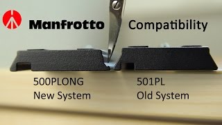 Compatibility between Manfrotto 501PL and 500PLONG with quick release system 577 and MVH500AH [upl. by Ardnuasal601]