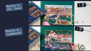 87 West Country Puzzle Time Lapse Gibsons 500 piece X4 [upl. by Nessnaj]