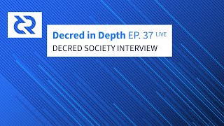 Decred Society Interview Decred in Depth live [upl. by Sears]