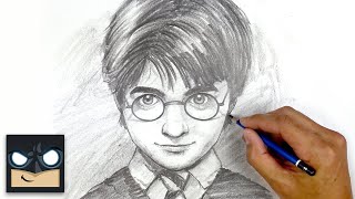 How To Draw Harry Potter  YouTube Studio Sketch Tutorial [upl. by Acima]