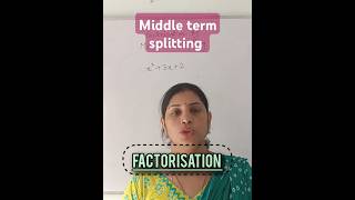 Middle term splitting type 1maths  class8 [upl. by Langston962]