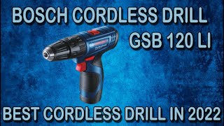 Bosch GSB 120Li  Unboxing amp Review  Best cordless Drill For DIY Work in 2022  Aps Fasteners [upl. by Nixie]